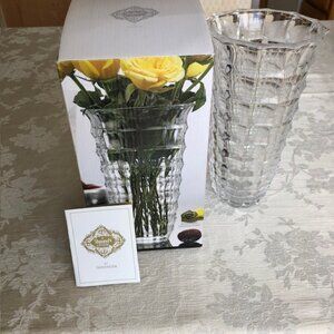 Vase Lead Crystal  9-3/4 inches tall Shannon by Godinger Design: Windows Design